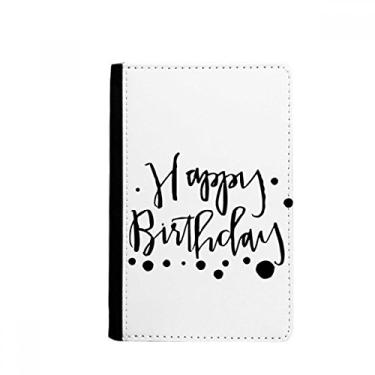Imagem de Presentes de Feliz Aniversário Blessing Best Wishes Porta-passaporte Notecase Burse Capa Carteira Cartão Bolsa, Multicolor