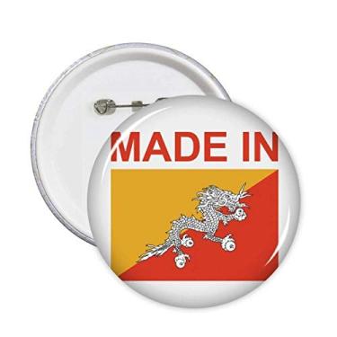 Imagem de Made in Butan Country Love alfinetes redondos emblema botão decoração acessório 5 peças