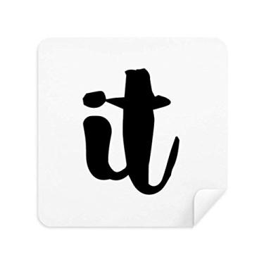 Imagem de DIYthinker It Stylish Quote Handwrite Style Pano de limpeza de tela de camurça 2 peças