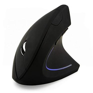 Imagem de Acessórios para computador Versão da bateria mouse sem fio vertical 2.4 GHz mouse óptico