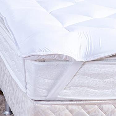 Imagem de PILLOW TOP QUEEN PROTETOR DE COLCHÃO TOQUE MACIO CASA DONA