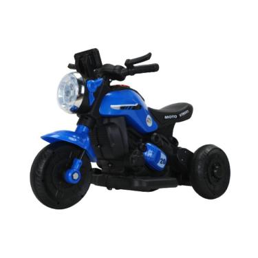 Imagem de Mini Moto Elétrica Infantil Triciclo 6V A Bateria Passeio Street Azul