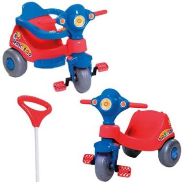 Imagem de Motoca Infantil Triciclo Som E Pedais Velotrol Empurrar Bebê - Calesit