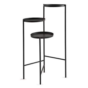 Imagem de Mesa de Apoio Preta 52 x 76 x 38cm D'Rossi