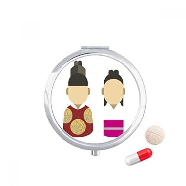 Imagem de Porta-comprimidos de bolso tradicional para príncipe e princesa, da Coreia