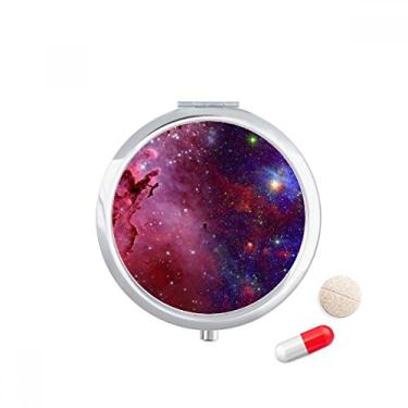 Imagem de Caixa de armazenamento de remédios com estrelas e nuvens azuis vermelhas