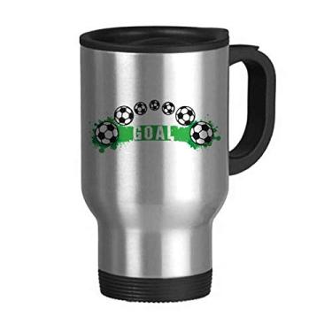 Imagem de Caneca de viagem de futebol americano ponte copo de aço inoxidável copo carro copo térmico