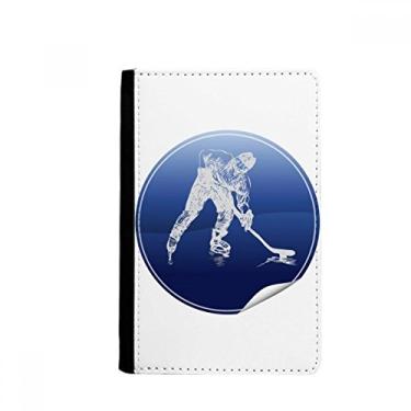 Imagem de Carteira Notecase Burse para patinação no gelo e hóquei no gelo em aquarela, porta-cartões