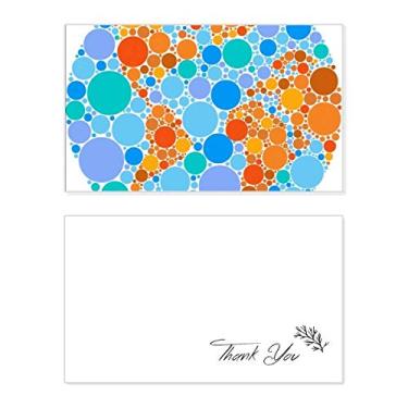 Imagem de Mapa-múndi azul laranja terra, cartão de agradecimento aniversário saudações casamento agradecimento