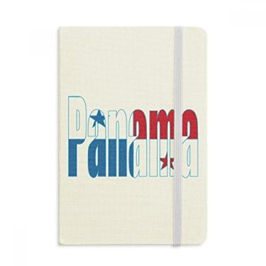 Imagem de Caderno com nome da bandeira do país do Panamá, capa dura, diário clássico A5