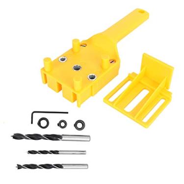 Imagem de Gabarito de cavilha, kit de buchas para trabalhos em madeira, portátil, 8 peças, fácil de usar, localização para carpinteiro, perfuração de madeira