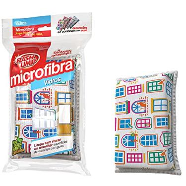 Imagem de Esponja Microfibra para limpar Vidros multiuso, EDV-J, Flash Limp