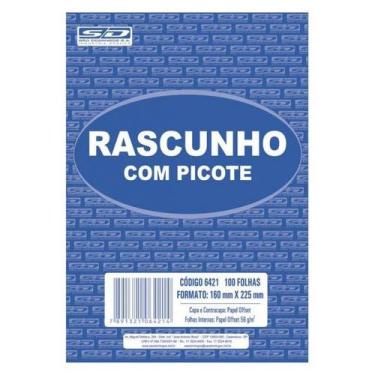 Imagem de Bloco De Rascunho Com Picote 160X225mm Branco 100 Folhas São Domingos