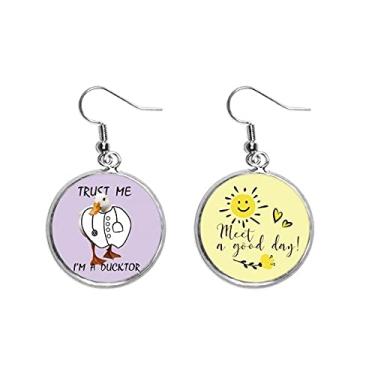 Imagem de Brinco de flor de sol com estetoscópio Duck Doctor Clothes Fashion