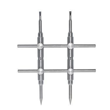 Imagem de Domary Ferramenta de reparo Ferramenta de câmera Ferramenta de jogo da velha destacável para lente de câmera com 2 pontas Conjunto de reparo de lente de ponta plana 4 parafusos 1 chave hexagonal