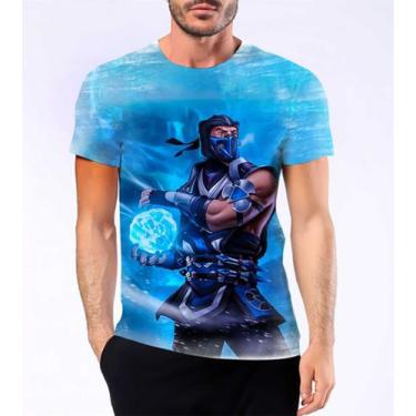 Imagem de Camiseta Camisa Sub-Zero Mortal Kombat Ninja Do Gelo Luta 5 - Estilo K