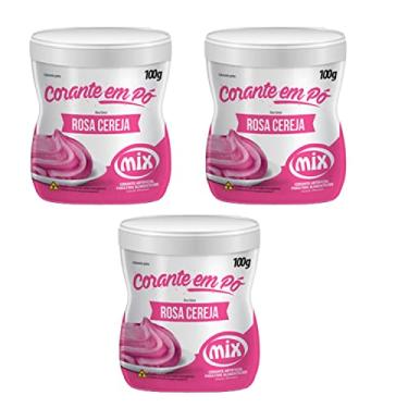 Imagem de Corante Em Pó Alimentício Confeitaria Kit 3 Potes Mix (Rosa Cereja)