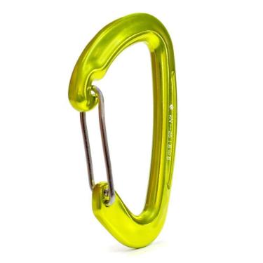 Imagem de Mosquetão Alumínio Sem Trava Usclimb Aramido Ce En 25kn Amarelo Neon