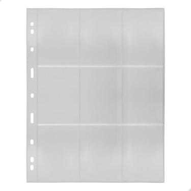 Imagem de Kit 10 Folha para Cards Acetato 29,5x23 PCCB 9 Bolsos