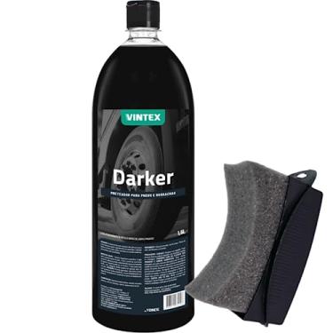 Imagem de Darker Restaurador Renovador de Pneu Pretinho Borracha 1,5l Vintex aplicador de pneu pretinho Detailer