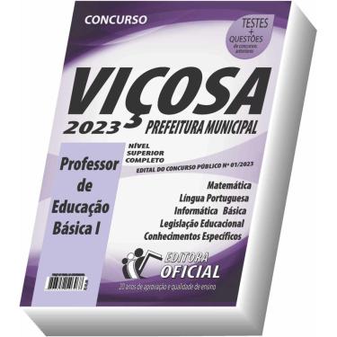 Imagem de Apostila Prefeitura Municipal de Viçosa - MG - Professor de Educação Básica I