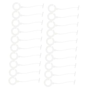 Imagem de TEHAUX 5000 Unidades agulha de cola ponto final prendedores de etiqueta pendurados fecho de etiqueta pp cordão rótulos cordas de etiqueta corda de pendurar etiqueta de preço o circulo PIN
