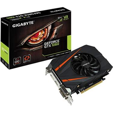 Imagem de Gigabyte Placas de vídeo GeForce GTX 1060 Mini ITX OC 6GB GDDR5 (GV-N1060IXOC-6GD)
