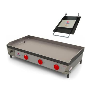 Imagem de Kit - Chapa Lanche Bifeteira a Gás Pr-1000g + Prensa Pão - Progás