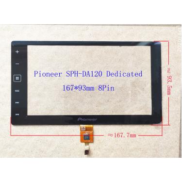 Imagem de Pioneer-SPH-Da120 Touch Screen Carplay Radio  Sensor Digitalizador Especial  8Pin  167x93mm