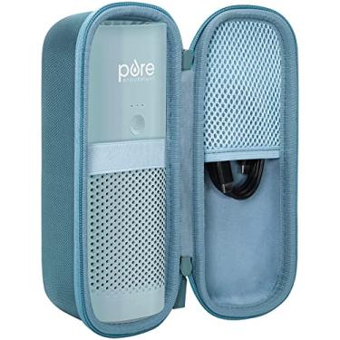 Imagem de co2CREA Capa rígida compatível com o mini purificador de ar portátil PureZone Pure Enrichment (capa azul Starlight)