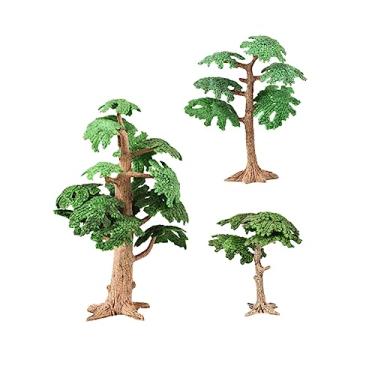 Imagem de Alipis 3 Pecas Árvore Planta Artificial Planta Falsa Falso Cipreste Mini Árvores Falsas Decoração De Jardim Zen Ao Ar Livre Árvore Falsa Pinheiro Artificial Escritório Plástico Selvagem
