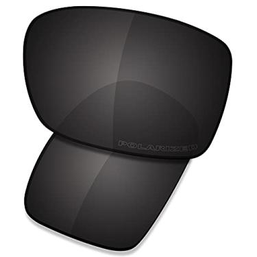 Imagem de SAUCER Lentes de substituição premium para óculos de sol Oakley Turbine OO9263 High Defense - preto carbono polarizado