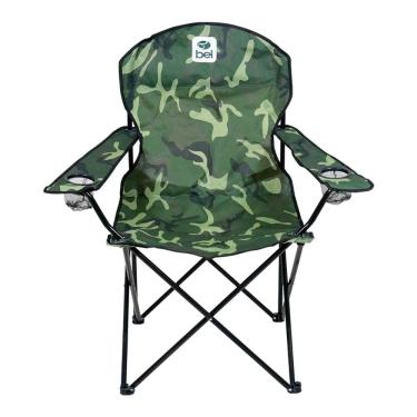 Imagem de Cadeira Bel Fix Araguaia Camping Dobrável Portátil Confort Max 150kg Porta Copo