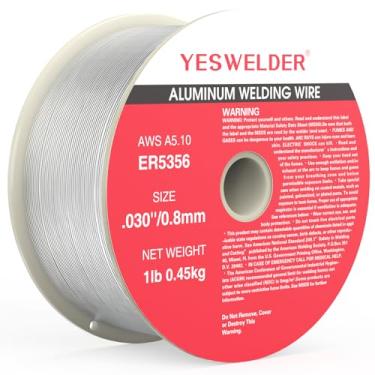 Imagem de Fio de soldagem de alumínio de magnésio Yeswelder ER5356 0,030 de diâmetro, carretel de 450 g