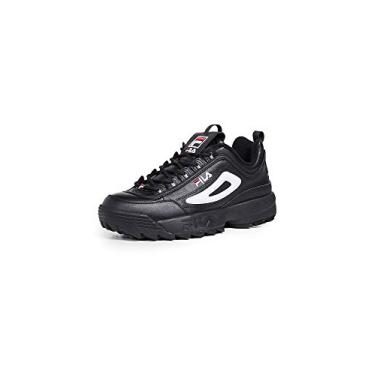Imagem de Fila Tênis feminino Disruptor II Premium Confortável, Preto/vermelho/branco., 10