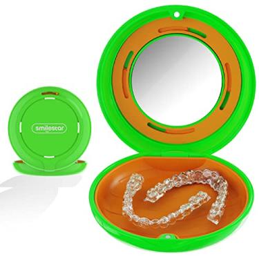 Imagem de HEMILAB Capa fina alinhadora com espelho, compatível com Invisalign, preta