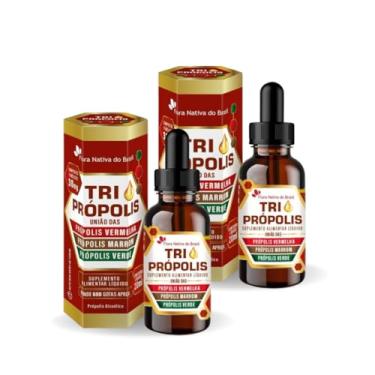 Imagem de Kit Com 02 - Tri Própolis (Verde, Vermelha e Marrom) Em Gotas 20ml Flora Nativa