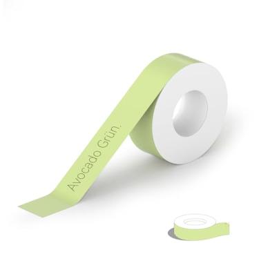 Imagem de PeriPage Fita adesiva adesiva 1,4 cm x 4,2 m, papel térmico autoadesivo contínuo, compatível com L1 D30 D110 E10 P21 etiquetadora para escritório escolar em casa, 1 rolo, verde