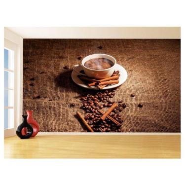 Imagem de Papel De Parede 3D Alimentos Café Canela Padaria 3,5M Al334
