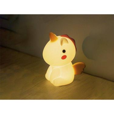 Imagem de Luminária De Mesa Taschibra Touch Soft Led Unicórnio Uni Rgb