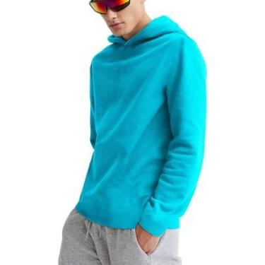 Imagem de Moletom Masculino Confort Estilo Com Capuz Qualidade Slim Fitness Top - Verde Escuro - EGG-Unissex