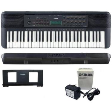 Imagem de Teclado Arranjador Yamaha Psr-E283 61 Teclas Preto Lançamento 2024