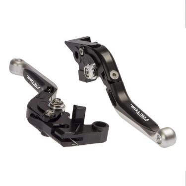 Imagem de Manete Extensível Preto/Prata Factor 125 150 Disco - Especiais Part's
