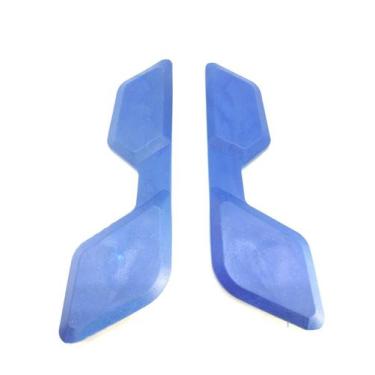 Imagem de Par Borrachas Da Rabeta Bagageiro Azul Honda Xre 190 Xre 300