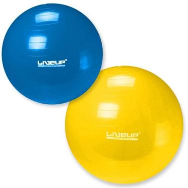 Imagem de Kit Bola Pilates 65 Cm Azul + Bola 75 Cm Amarela  Liveup Sports