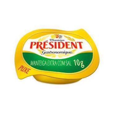 Imagem de Manteiga Francesa Président Extra Com Sal 96 Blisters De 10g - Preside