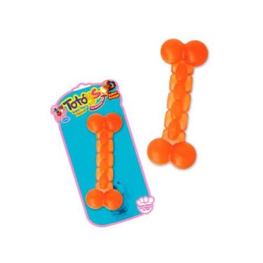 Imagem de Brinquedo Chalesco Para Cães Totóys Osso Flex Sabor Frango