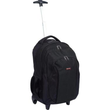 Imagem de Mochila Carrinho Rodinhas Executiva Sestini Cor Preto 