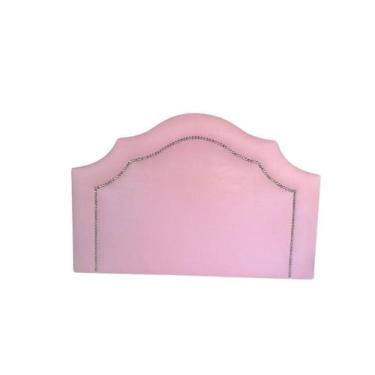 Imagem de Cabeceira Solteiro Provençal Deluxe Rosa Tacha Prata - Brilhos