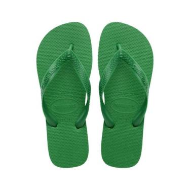 Imagem de Chinelo sandalia havaianas top original c/nota fiscal, Verde patria, 4